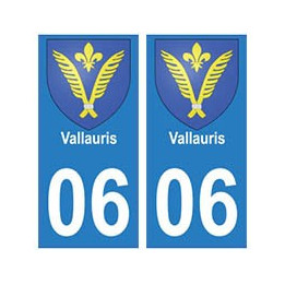 06 Vallauris autocollant plaque