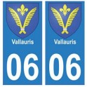 06 Vallauris autocollant plaque
