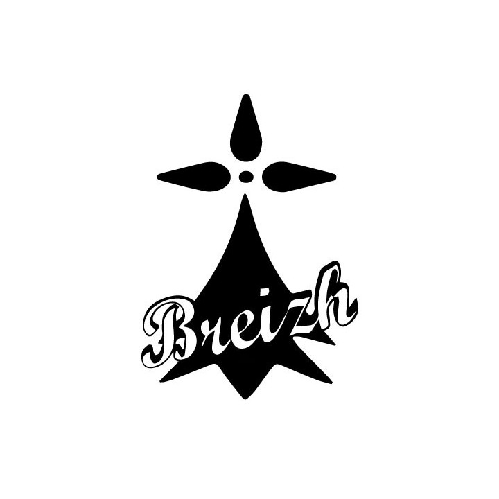 Autocollant sticker Bretagne Breizh Breton logo 2-1