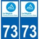 73 Savoie autocollant plaque immatriculation auto département sticker Auvergne-Rhône-Alpes logo 3