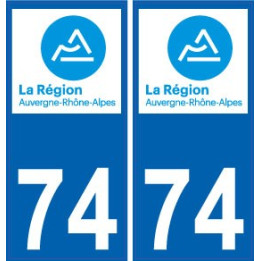 73 Savoie autocollant plaque immatriculation auto département sticker Auvergne-Rhône-Alpes logo 3