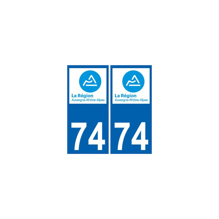 73 Savoie autocollant plaque immatriculation auto département sticker Auvergne-Rhône-Alpes logo 3