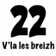 autocollant logo 22 vla les breizh breton stickers