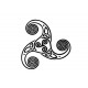autocollant triskell celtique rond logo 