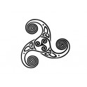 autocollant triskell celtique rond logo 