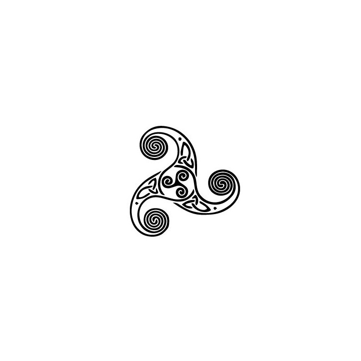 autocollant triskell celtique rond logo 