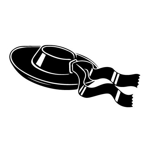 autocollant bretagne chapeau breton logo