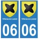 06 Villeneuve-Loubet autocollant plaque