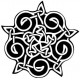 autocollant triskell noir graffiti