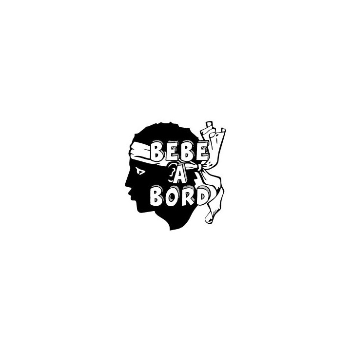 Autocollant sticker Bébé à Bord tête corse