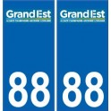 88 Vosges-aufkleber-plakette-kennzeichen-auto-abteilung sticker Große-neues logo