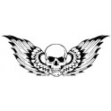 Sticker skull wings 8-6