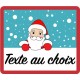 Étiquettes adhésives avec père noël pour les fêtes