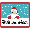 Étiquettes adhésives avec père noël pour les fêtes