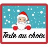 Étiquettes adhésives avec père noël pour les fêtes