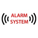 Autocollant alarme voiture sticker alarm system 16