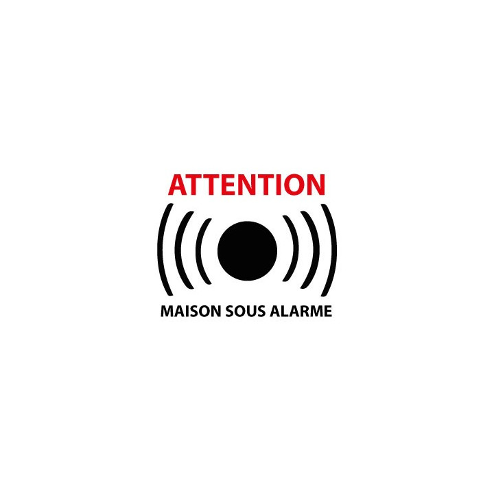 Autocollants maison sous surveillance alarme