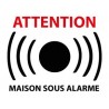 Autocollants maison sous surveillance alarme