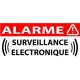 Autocollants maison surveillance électronique alarme 14