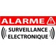 Autocollants maison surveillance electronique alarme 14