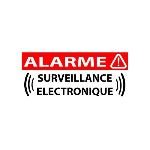 Autocollants maison surveillance électronique alarme 14