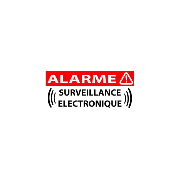 Autocollants maison surveillance électronique alarme 14