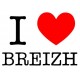 Autocollant i love breizh sticker 