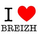 Autocollant i love breizh sticker 