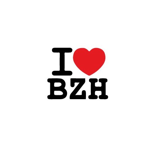 Autocollant i love breizh logo2 bretagne