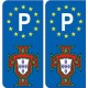Portugal FPF F autocollant avec P Europe