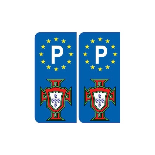 Portugal FPF F autocollant avec P Europe