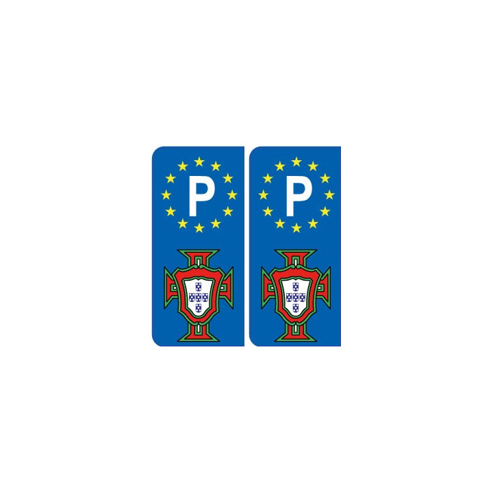 Portugal FPF F autocollant avec P Europe