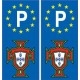 Portugal FPF F autocollant avec P Europe