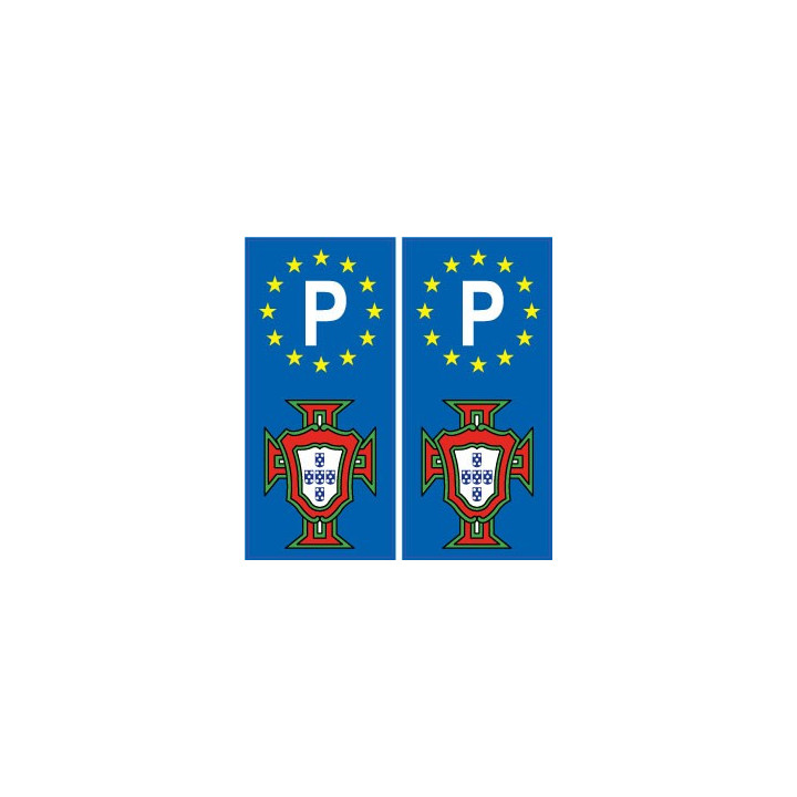 Portugal FPF F autocollant avec P Europe