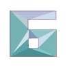 Chiffre 6 six - autocollant sticker triangles bleus adhésif ref67