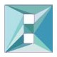 Chiffre 8 huit - autocollant sticker triangles bleus adhésif ref67