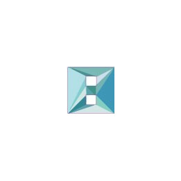 Chiffre 8 huit - autocollant sticker triangles bleus adhésif ref67