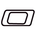 Chiffre 0 zero - autocollant sticker design dynamique adhésif ref69