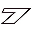Chiffre 7 sept - autocollant sticker design dynamique adhésif ref70