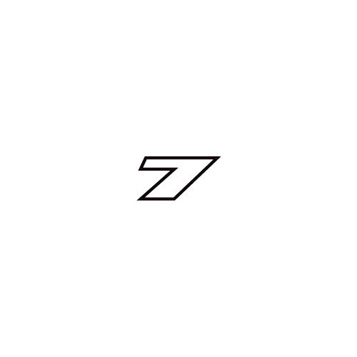 Chiffre 7 sept - autocollant sticker design dynamique adhésif ref70