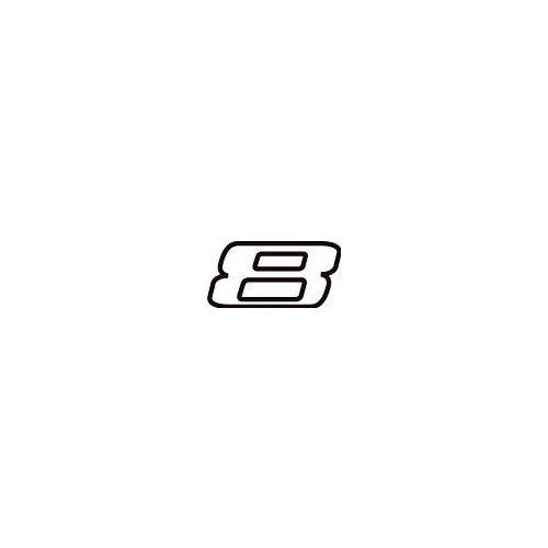 Chiffre 8 huit - autocollant sticker design dynamique adhésif ref70