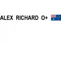 Autocollant pour casque de moto sticker Identité - color sticker Australia flag