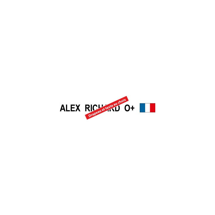 Autocollant pour casque de moto sticker Identité - couleur sticker personnalisé