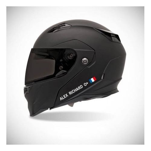 Autocollant pour casque de moto sticker Identité - couleur sticker Belgique