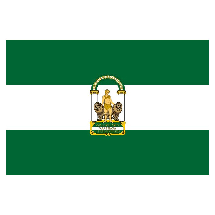 Autocollant Drapeau Andalousie sticker adhésif flag