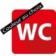 Autocollant toilette wc couleur au choix