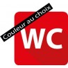 Autocollant toilette wc couleur au choix