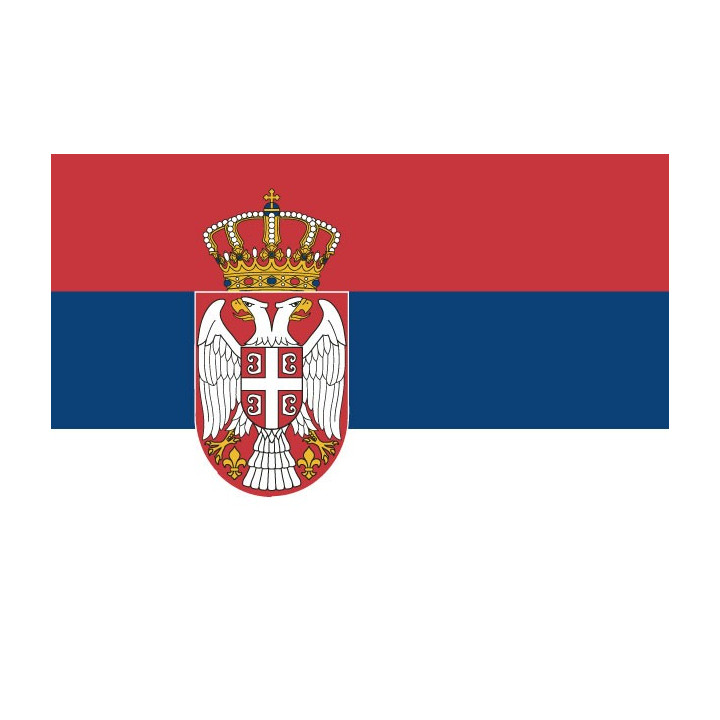 Autocollant Drapeau Serbie sticker