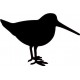 Autocollant logo 4 Bécasse oiseau sticker