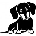 Dog Dachshund sticker adhesive sticker logo 3